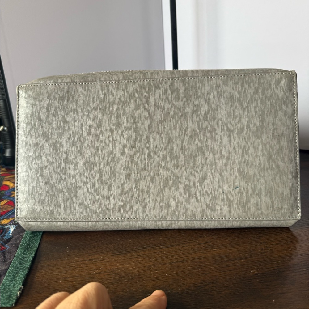 Furla Elegant Gray and Tan Tote - Picture 8 of 10